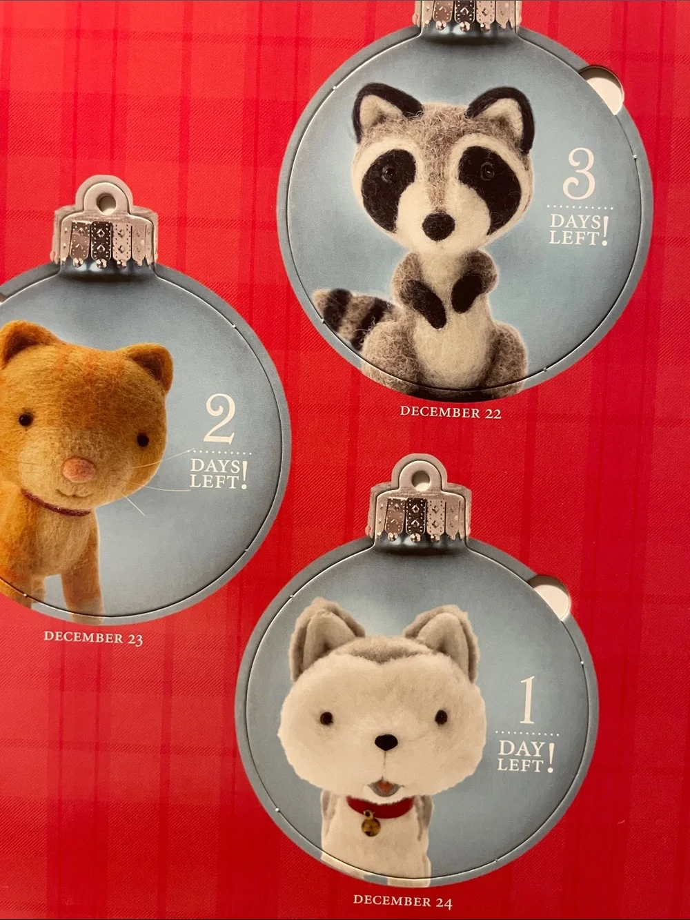 Jingle's Countdown to Christmas Children's Book with pop-out ornaments